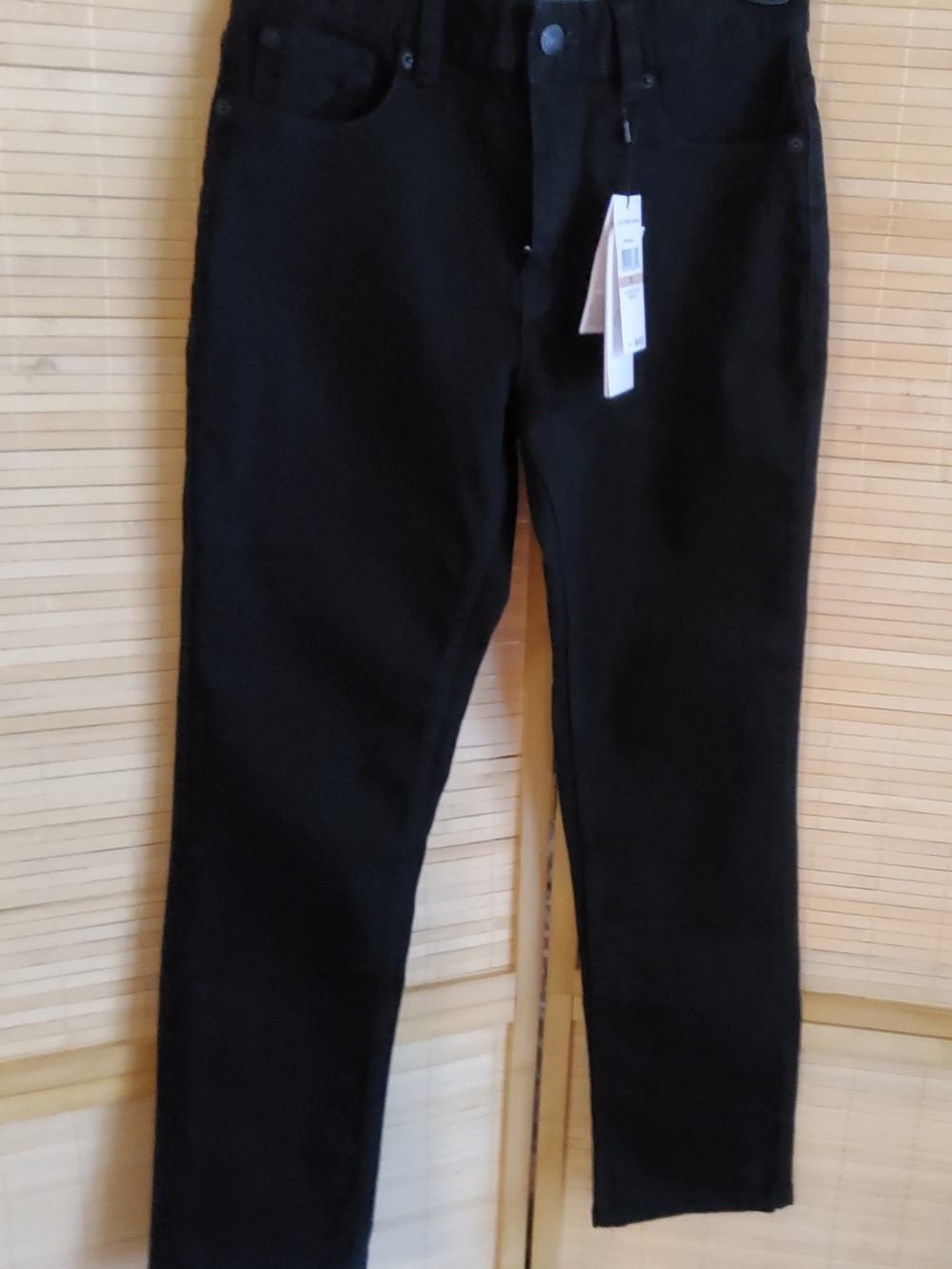 Calvin Klein Boy's Black Slim Straight Fit Jeans
